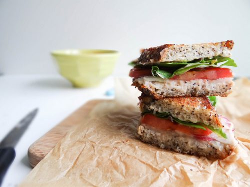 swiss chard + white bean grilled sammie from Sunday Morning Banana Pancakes