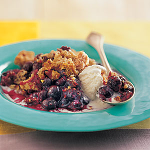 blueberry-crisp-a-la-mode-cooking-light heart health month