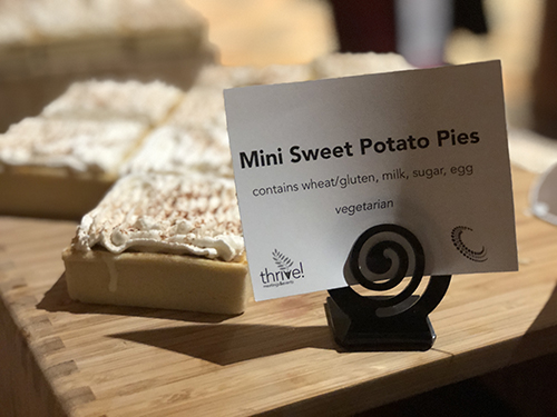 Sweet Potato Pie Buffet Labels Apple