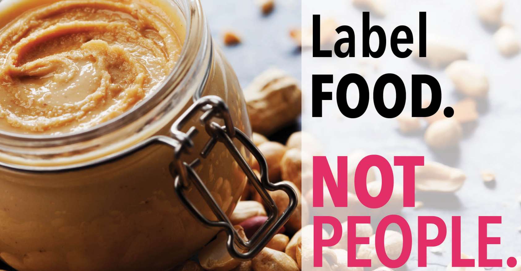 label food, not people