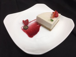 Plated Vanilla Cheezecake