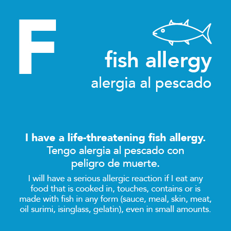 Combo Pack - Fish/Seafood/Shellfish Allergy