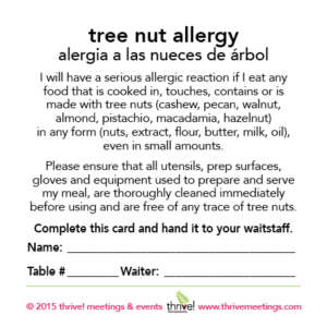 Combo Pack - Tree Nut/Peanut/Nut Allergy