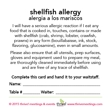 Combo Pack - Fish/Seafood/Shellfish Allergy