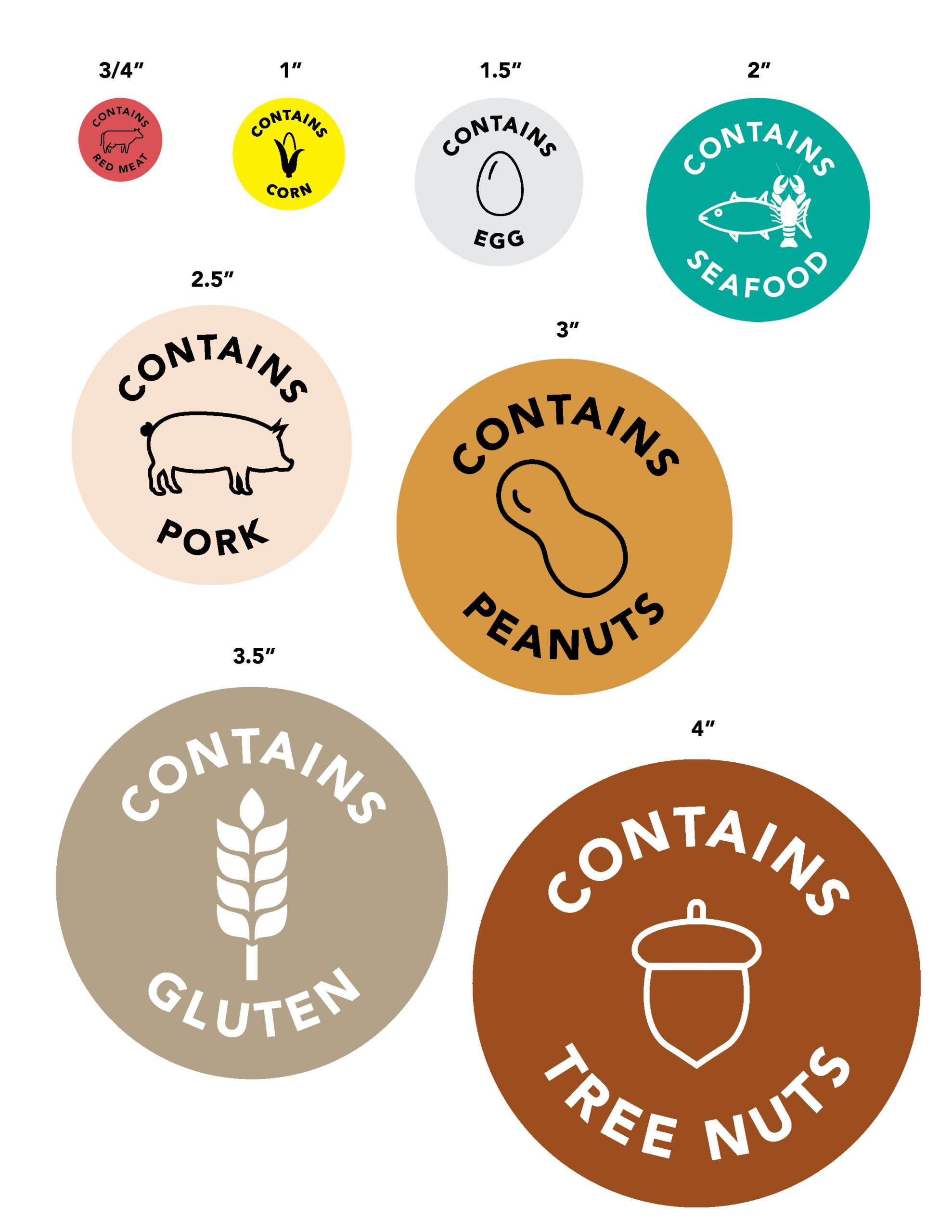 Dietary Needs Labels