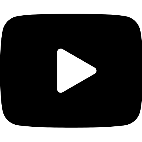 YouTube logo B&W