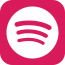 Spotify logo on rounded square background