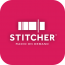 Stitcher podcast logo on rounded square background