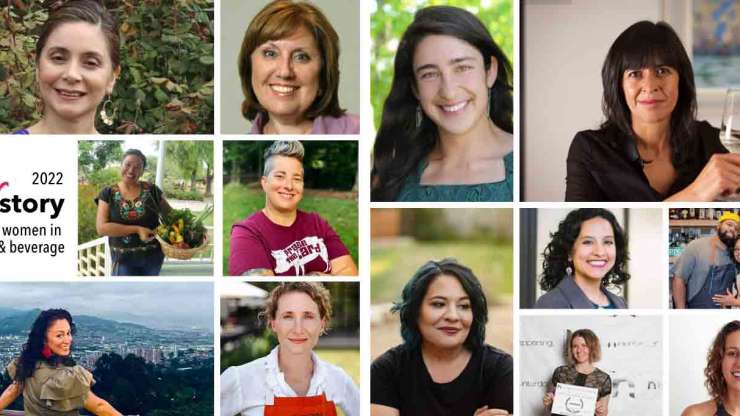 grid of 10 women for HerStory 2022