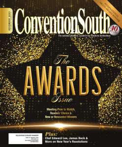 ConventionSouth's December 2023 cover with "The Awards Issue" Meeting Professionals to Watch
